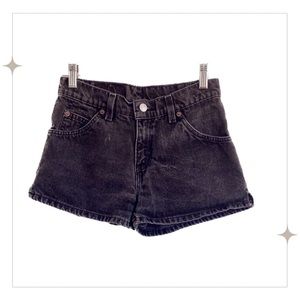 Levi Strauss & Co. Black Denim Shorts High Waist